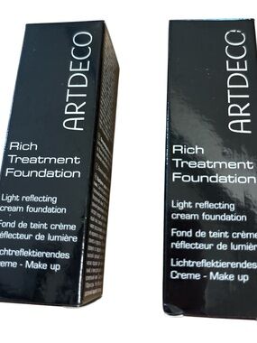 ARTDECO Rich Treatment Foundation - Cream Foundation (Black Packaging) pack of 2